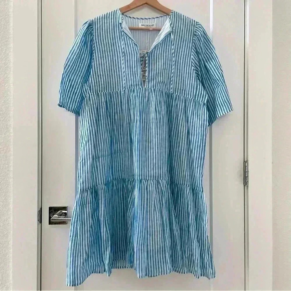 India Collection Emerson Fry Isla Dress, Sunday Stripe Sise M/L - Picture 3 of 12
